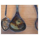 Lot of (12) 200-grams (total) 830 Sterling Silver Souvenir Spoons