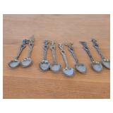 Lot of (8) 66-grams (total) Silverplated Souvenir Spoons