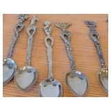 Lot of (8) 66-grams (total) Silverplated Souvenir Spoons