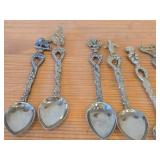 Lot of (8) 66-grams (total) Silverplated Souvenir Spoons