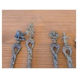 Lot of (8) 66-grams (total) Silverplated Souvenir Spoons