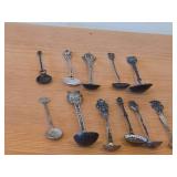 Lot of (11) 211-grams (total) Silverplated Souvenir Spoons