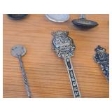 Lot of (11) 211-grams (total) Silverplated Souvenir Spoons