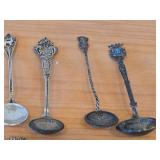 Lot of (11) 211-grams (total) Silverplated Souvenir Spoons