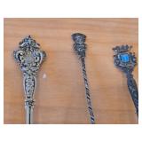 Lot of (11) 211-grams (total) Silverplated Souvenir Spoons
