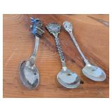 Lot of (13) 169-grams (total) Silverplated Souvenir Spoons