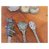 Lot of (13) 169-grams (total) Silverplated Souvenir Spoons
