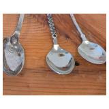 Lot of (13) 169-grams (total) Silverplated Souvenir Spoons