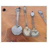 Lot of (13) 169-grams (total) Silverplated Souvenir Spoons