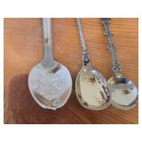Lot of (13) 169-grams (total) Silverplated Souvenir Spoons