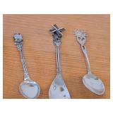 Lot of (13) 169-grams (total) Silverplated Souvenir Spoons