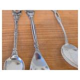 Lot of (13) 169-grams (total) Silverplated Souvenir Spoons