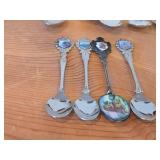 Lot of (11) 138-grams (total) Silverplated Souvenir Spoons