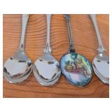 Lot of (11) 138-grams (total) Silverplated Souvenir Spoons
