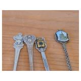 Lot of (11) 138-grams (total) Silverplated Souvenir Spoons