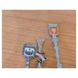 Lot of (11) 138-grams (total) Silverplated Souvenir Spoons