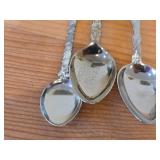 Lot of (11) 138-grams (total) Silverplated Souvenir Spoons