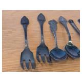 Lot of (10) 96-grams (total) Silverplated Utensils