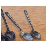 Lot of (10) 96-grams (total) Silverplated Utensils