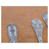 Lot of (4) 174-grams (total) 60G Silverplated Souvenir Spoons