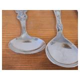 Lot of (4) 174-grams (total) 60G Silverplated Souvenir Spoons