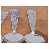 Lot of (4) 174-grams (total) 60G Silverplated Souvenir Spoons