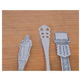 Lot of (7) 187-grams (total) 60G Silverplated Souvenir Spoons