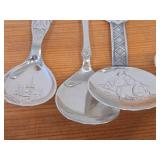 Lot of (7) 187-grams (total) 60G Silverplated Souvenir Spoons