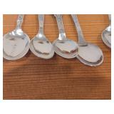 Lot of (13) 150-grams (total) 60G Silverplated Souvenir Spoons