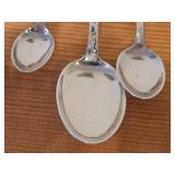 Lot of (13) 150-grams (total) 60G Silverplated Souvenir Spoons