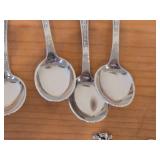 Lot of (13) 150-grams (total) 60G Silverplated Souvenir Spoons