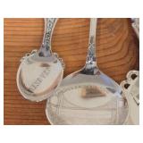 Lot of (8) 178-grams (total) 40G Silverplated Souvenir Spoons