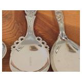 Lot of (8) 178-grams (total) 40G Silverplated Souvenir Spoons