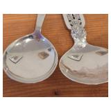 Lot of (8) 204-grams (total) 40G Silverplated Souvenir Spoons