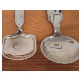 Lot of (8) 204-grams (total) 40G Silverplated Souvenir Spoons