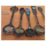 Lot of (14) 216-grams (total) 40G Silverplated Souvenir Spoons
