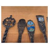 Lot of (14) 216-grams (total) 40G Silverplated Souvenir Spoons