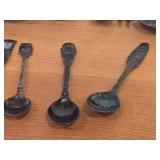 Lot of (14) 216-grams (total) 40G Silverplated Souvenir Spoons