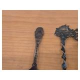 Lot of (14) 216-grams (total) 40G Silverplated Souvenir Spoons