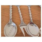 Lot of (13) 189-grams (total) 40G Silverplated Souvenir Spoons