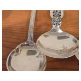 Lot of (9) 207-grams (total) 40G Silverplated Souvenir Spoons