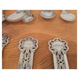 Lot of (9) 207-grams (total) 40G Silverplated Souvenir Spoons