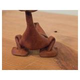 Vintage Duck theme Handmade Leather Figurine by Deru (1960