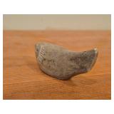 Vintage Fish theme Hand-Carved Inuit Soapstone Sculpture