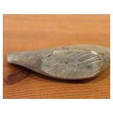 Vintage Fish theme Hand-Carved Inuit Soapstone Sculpture