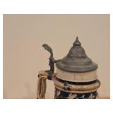 Vintage Beer Stein with Pewter Lid (Germany)
