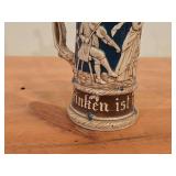 Vintage Beer Stein with Pewter Lid (Germany)
