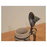 Vintage Beer Stein with Pewter Lid (Germany)