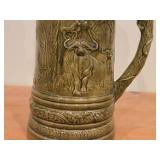 Vintage African Safari theme Ceramic Beer Stein by Holland Mold (1980)