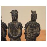 Lot of (4) Vintage Chinese Terra Cotta Warrior theme Miniature Replicas